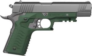 Recover Tactical CC3H 1911 Grip and Rail System, Olive Drab, CC3HO