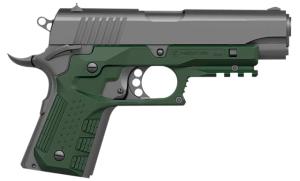 Recover Tactical CC3C-03 Grip & Rail System Green Polymer Picatinny For Compact