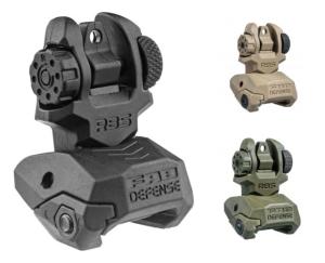 FAB Defense Front And Rear Set Of Flip-Up Sights, OD Green, FX-FRBSKITG