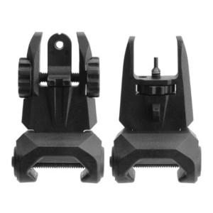 TacFire Tactical Polymer Front And Rear Flip Up Sight Set EFIS012
