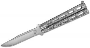 Bear and Sons Cutlery Butterfly Silver Knife - 4&quot; Plain Clip Point Blade