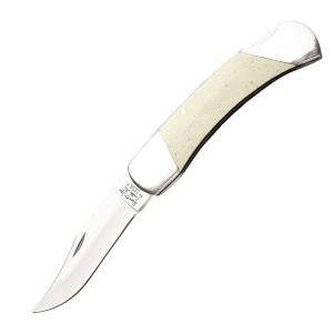 Bear and Son Midsize Lockback 3.75" with White Bone Handle and 440 Stainless Steel 2.625" Clip Point Blade Model WSB05