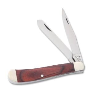 Bear and Son Slimline Trapper 3.75" with Rosewood Handle and 440 Stainless Steel Blades Model 2248R