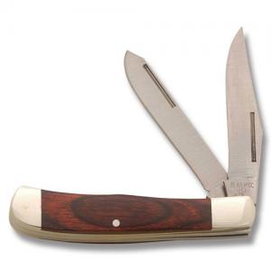 Bear & Son Little Trapper 3" with Rosewood Handle and 440 High Carbon Stainless Steel Plain Edge Blades Model 254