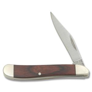 Bear & Son 1-Blade Mini Trapper 2.875" with Rosewood Handle and High Carbon Stainless Steel Plain Edge Blade Model 219R