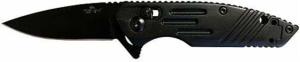 Bear OPS Rancor IX Folding Knife, 2.75in, Sandvik Blade Steel, Black Finish, Aluminum Handle, MC950B7B