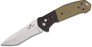 Bear and Sons Cutlery Bold Action V OD Green - 3.75&quot; Plain Tanto Blade