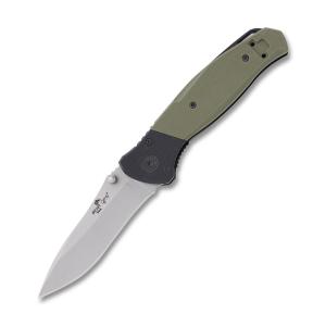 Bear & Son Bear Ops Swipe IV with Black/OD Green G-10 Handle and Bead Blast 14C28N Stainless Steel 3.25" Drop Point Blade Model A-400-B4-P