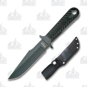Bear and Son Bear Edge Compact Bowie Black 440 Stainless Steel Blade Black G-10 Handle