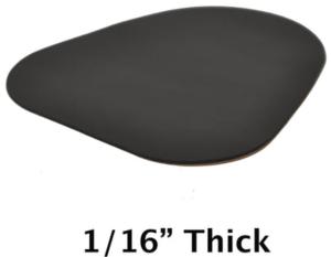 KICK-EEZ CHEEK EEZ Cheek Protector - 6in L x 5in W x 1/16 T Black, 703-116