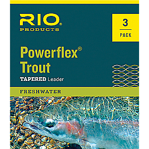 RIO Powerflex 7.5-ft. Leader 3-Pack - Clear