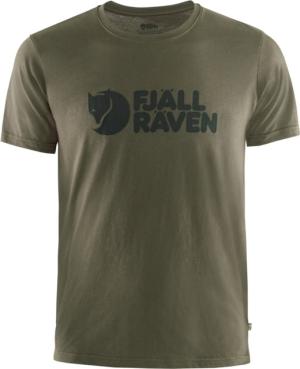 Fjallraven Logo T-Shirt - Men's, Dark Olive, Medium, F87310-633-M