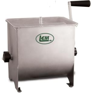 LEM Products Mighty Bite 20lb Manual Meat Mixer, Stainless, 654