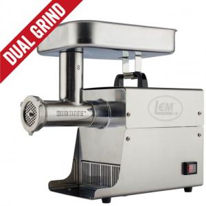 LEM Products Dual Grind #8 Big Bite 0.5HP Meat Grinder, Stainless, 1784