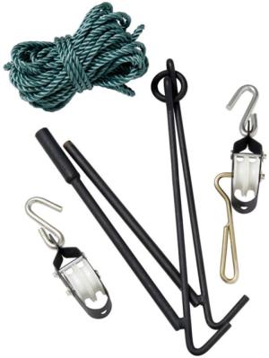 LEM Products Rope Hoist and Collapsible Gambrel, Black, 338