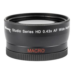 Ultimaxx 0.43X Wide Angle Macro Camera Lens with Multi-Coated Glass and Ultra-Fast Auto Focus Design (58mm)
