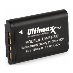 Ultimaxx BX1 Rechargeable Extended Life Battery for Sony in Black