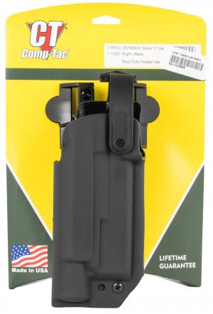 Comp-Tac C865GL267RBKN Blue Duty Optic Ready Black Kydex OWB Sig Glock 17 Gen5 + X300 Right Hand