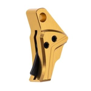 Tyrant Designs Glock 43/43x/48 Compatible Pistol Trigger, Gold-Black - Screw/ Safety, TD-G43TRIG-Gold-Black