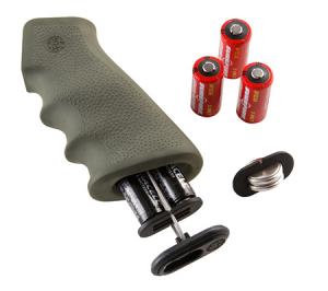 Hogue 15011 AR-15 Rubber Grip w/ Storage Kit Matte OD Green