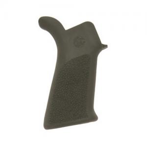 Hogue AR-15/M-16 Rubber Grip Beavertail with No Finger Grooves OD Green