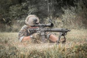 Hogue AR15 Ext. Length FF Forend w/ OverMolded Grip Area/Accessory Attachments, Black 190592