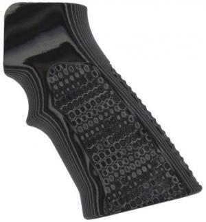 Hogue AR15 / M16 Piranha Grip G-10 - G-Mascus Black/Gray 15137-BLKGRY