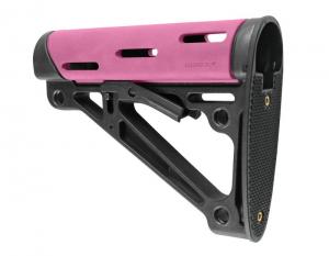 Hogue HOGUE AR-15 COLLAPSIBLE STOCK PINK RUBBER MIL-SPEC