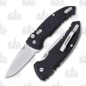 Hogue A01 MicroSwitch Automatic CPM154 Stainless Steel Blade Black Aluminum Handle