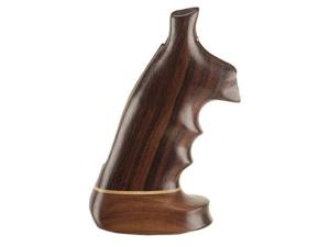 Hogue Fancy Hardwood Grips with Accent Stripe, Finger Grooves and Contrasting Butt Cap S&W N-Frame Square Butt Oversize - 989701