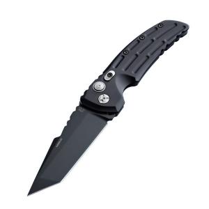 Hogue EXA01 Automatic Knife Black 154CM Steel Blade Black Aluminum Handle