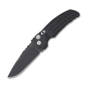 Hogue Ex-A01 Automatic with Black Aluminum Handle and Black 154CM Stainless Steel 3.5" Drop Point Blade Model 34130