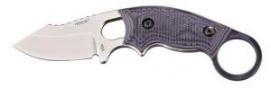 Hogue EX-F03 Clip Point Blade 2.25in. G10 G-Mascus Purple Scales 6.5in. OAL 2 Black Sheath Combo 35338