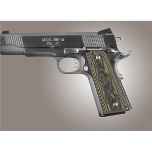 Hogue Extreme Series Grips 1911 Government, Commander Ambidextrous Safety Cut Checkered G10 SKU - 341495