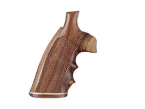 Hogue Fancy Hardwood Grips with Accent Stripe, Finger Grooves and Contrasting Butt Cap Colt Python Checkered - 151868