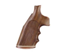 Hogue Fancy Hardwood Grips with Accent Stripe, Finger Grooves and Contrasting Butt Cap Colt Python Checkered - 922932