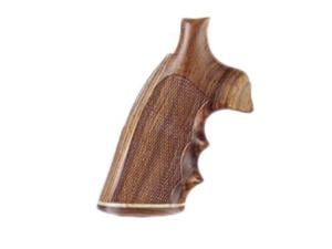 Hogue Fancy Hardwood Grips with Accent Stripe, Finger Grooves and Contrasting Butt Cap Colt Anaconda, King Cobra Checkered - 511827