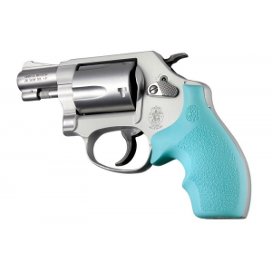 Hogue HOGUE GRIPS S&W J FRAME ROUND BUTT BANTAM AQUA