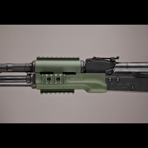Hogue 74204 AK-47 Overmolded Forend Standard, Rubber Grip Area, Olive Drab Green