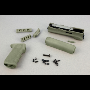 Hogue 74218 AK-47 Rubber Grip Yugo Style with Forend, Olive Drab Green
