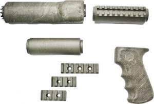 Hogue OverMolded Grip/Forend Kit, Ghillie Green - AK-47/AK-74 Standard Chinese and Russian - 74808