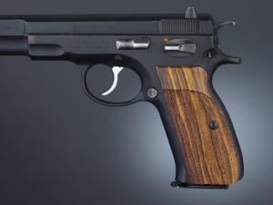 Hogue Gun Grip, CZ-75, CZ-85 P-9, Coco Bolo Checkered 75811