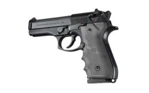 HOGUE RUBBER GRIP BERETTA 92'S W/FINGER GROOVES Slate Grey