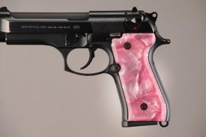 Hogue Pink Pearlized-Polymer Grip - Beretta 92 92518