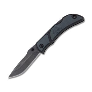 Outdoor Edge Chasm Lockback Knife with Gray Zytel Handle and Blackstone Finish 8Cr13MoV Stainless Steel Blade Model OECHY25