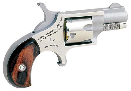 NAA 22S 22 Short Rosewood Grip Single 22 Short 1.1" 5 Rosewood Stainless