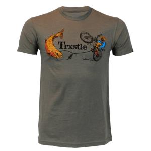 Trxstle Pedal Cowboy T-Shirt, Extra Large, Warm Grey, AP-TEE-PED-WAR-XL