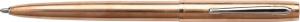 Fisher Space Pen Raw Brass Cap-O-Matic Space Pen, PR-4 Black Ink, Medium Point, 5.375in Length Chrome Pocket Clip, Gift Boxed, Raw Brass, M4RAW