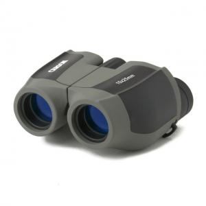 Carson Scout Plus 10x25mm Porro Prism Binoculars, Matte, Gray/Black, JD-025