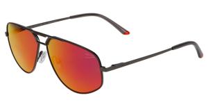 Jaguar 37503 Sunglasses, Grey-Red Frame, Mirror Lens, 60-12-145, JG37503604200